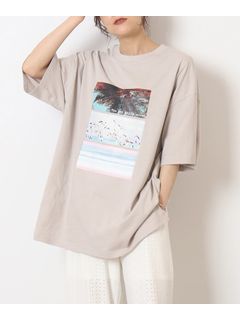 【プチプラ/接触冷感】BIGシルエット プリントTシャツ