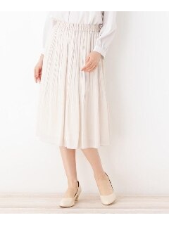 【ママスーツ/入卒/WEB限定サイズあり】ジョーゼットAラインプリーツスカート