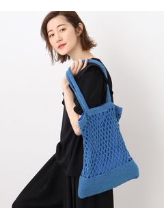 【A4収納可】レーヨン編みトート