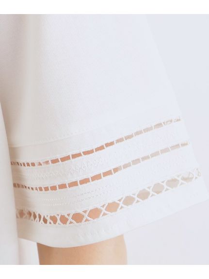 【洗える・接触冷感・UV】袖刺繍デザインTシャツ（カットソー・プルオーバー）grove（グローブ）  04