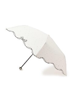 Wpc.晴雨兼用リボンスカラップ折り畳み傘