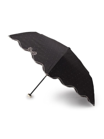 Wpc.晴雨兼用リボンスカラップ折り畳み傘（レイングッズ）grove（グローブ）  02