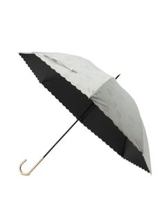 フラワーシャドウパール日長傘【晴雨兼用】【遮光率・UVカット率100％、UPF50＋】