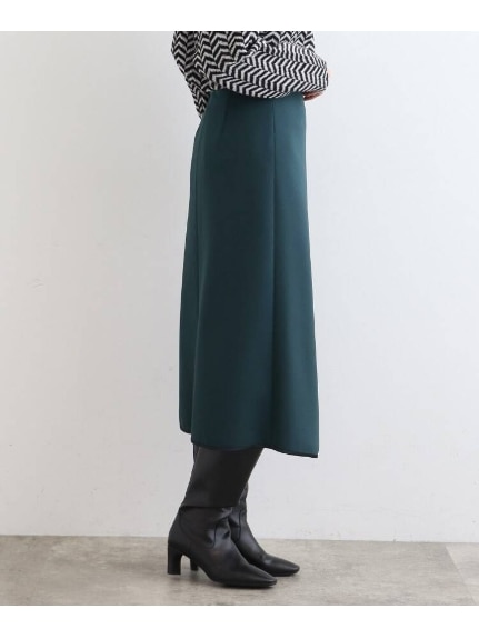 ◆【褒められスカート/洗える/日本製】ラップデザインスカート（ひざ丈スカート）INDIVI（インディヴィ）  11