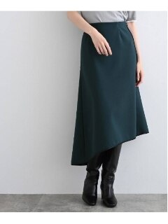 ◆【褒められスカート/洗える/日本製】アシンメトリーフレアースカート