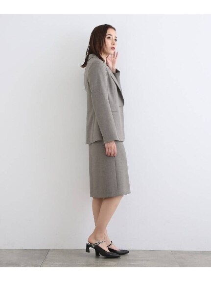 ◆【日本製/洗える/UVケア】ウールライクラップ風ストレートスカート（スカート（単品））INDIVI（インディヴィ）  30