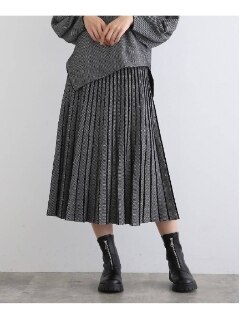 ◆【セールおすすめスカート】ジャガードプリーツニットスカート