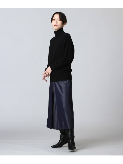 ◆【日本製】ウールデニムパンツスカート（ひざ丈スカート）INDIVI（インディヴィ）  11