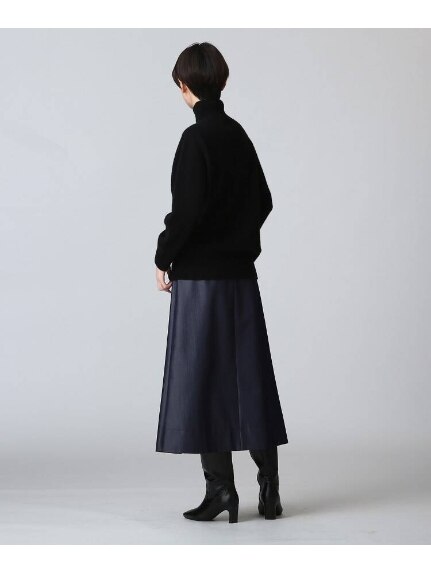 ◆【日本製】ウールデニムパンツスカート（ひざ丈スカート）INDIVI（インディヴィ）  12