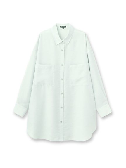 【羽織りとしても!/洗える】ポケット付きシアーシャツ（シャツ・ブラウス）INDIVI（インディヴィ）  01