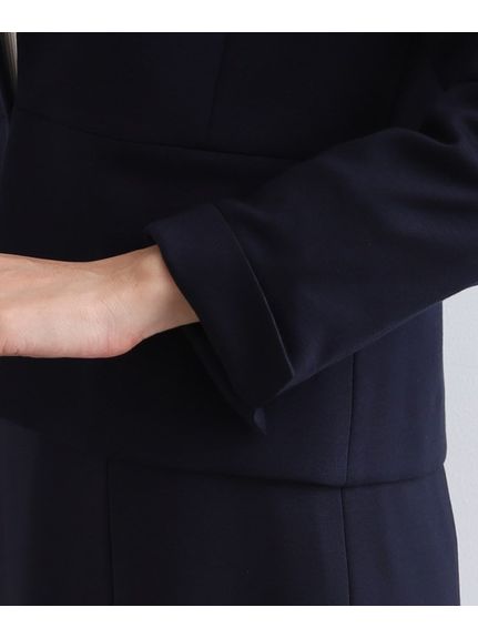 【定番スーツ／ジャージ素材】ペプラムデザインジャケット（ジャケット（単品））INDIVI（インディヴィ）  07