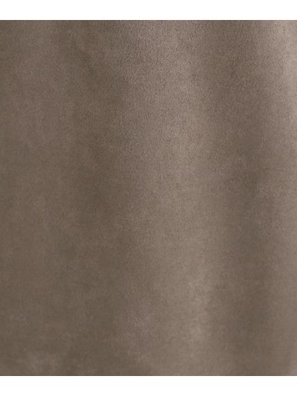 【SETUP可能／スエード調／ウエストゴム】セミフレアスカート（ひざ丈スカート）INDIVI（インディヴィ）  06