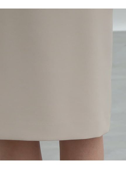【定番スーツ/通勤/洗える】ストレートスカート（ひざ丈スカート）INDIVI（インディヴィ）  06
