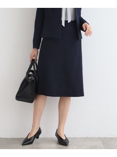 【定番スーツ】ツィードセミフレアスカート
