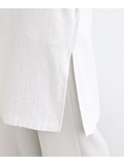 【日本製／インポート素材】ダブルガーゼ羽織りシャツ（シャツ・ブラウス）INDIVI（インディヴィ）  16