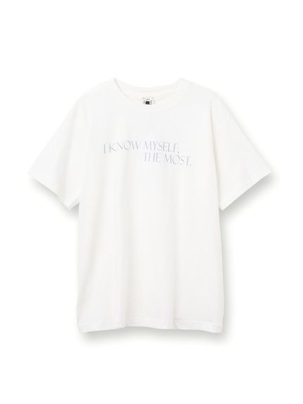 【LIFE】オーガニック メッセージロゴTシャツ（Tシャツ）INDIVI（インディヴィ）  01
