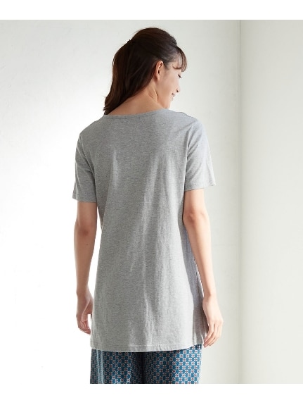 大きいサイズ  綿100％半袖カットソーチュニック2枚組（Tシャツ）SMILELAND（スマイルランド (Lー10L)）  07