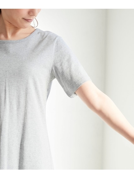 大きいサイズ  綿100％半袖カットソーチュニック2枚組（Tシャツ）SMILELAND（スマイルランド (Lー10L)）  10