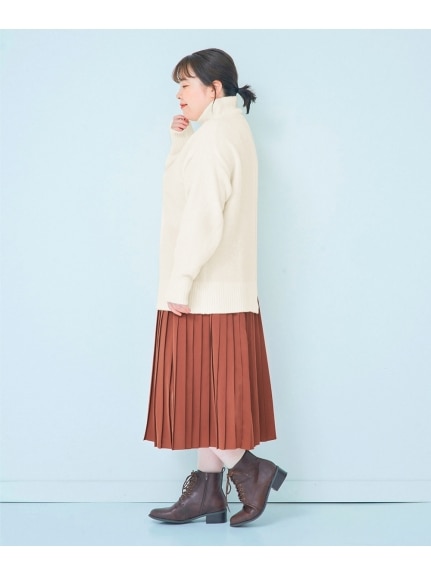 大きいサイズ　プリーツスカート（ひざ丈スカート）SMILELAND（スマイルランド (Lー10L)）  30