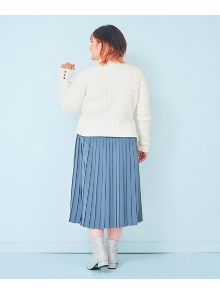 大きいサイズ　プリーツスカート（ひざ丈スカート）SMILELAND（スマイルランド (Lー10L)）  34