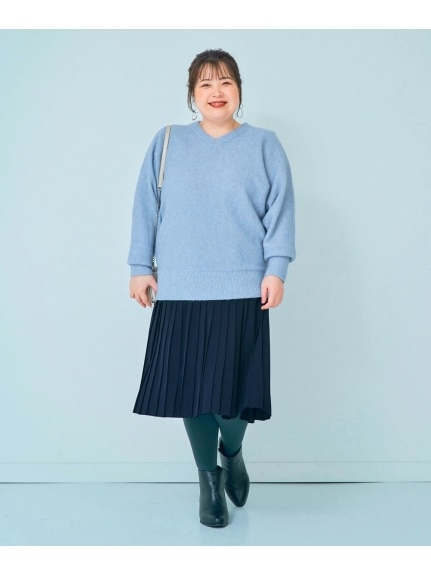 大きいサイズ　プリーツスカート（ひざ丈スカート）SMILELAND（スマイルランド (Lー10L)）  35