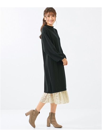 大きいサイズ　裾レースぺチスカート（OtonaSMILE）（ロング丈・マキシ丈スカート）SMILELAND（スマイルランド (Lー10L)）  03