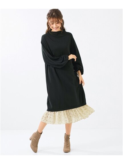 大きいサイズ　裾レースぺチスカート（OtonaSMILE）（ロング丈・マキシ丈スカート）SMILELAND（スマイルランド (Lー10L)）  04
