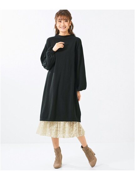 大きいサイズ　裾レースぺチスカート（OtonaSMILE）（ロング丈・マキシ丈スカート）SMILELAND（スマイルランド (Lー10L)）  05
