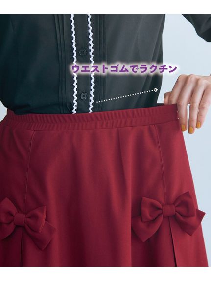 大きいサイズ リボンデコレーションスカート（ひざ丈スカート）SMILELAND（スマイルランド (Lー10L)）  07