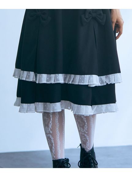 大きいサイズ リボンデコレーションスカート（ひざ丈スカート）SMILELAND（スマイルランド (Lー10L)）  10