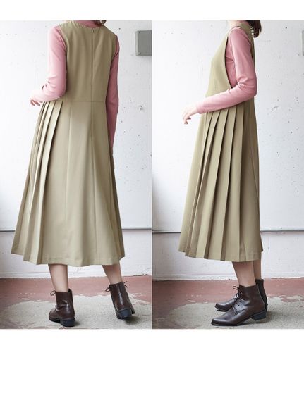 大きいサイズ サイドプリーツジャンパースカート（ジャンパースカート）SMILELAND（スマイルランド (Lー10L)）  11