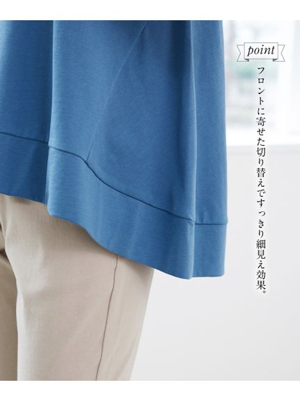 大きいサイズ　汗じみしにくい裾フレアカットソー（カットソー・プルオーバー）SMILELAND（スマイルランド (Lー10L)） 0 06