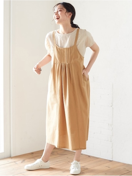 大きいサイズ 綿100％デザインジャンパースカート（ジャンパースカート）SMILELAND（スマイルランド (Lー10L)）  08