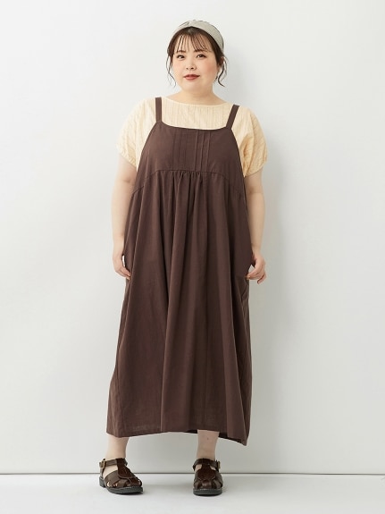 大きいサイズ 綿100％デザインジャンパースカート（ジャンパースカート）SMILELAND（スマイルランド (Lー10L)）  11