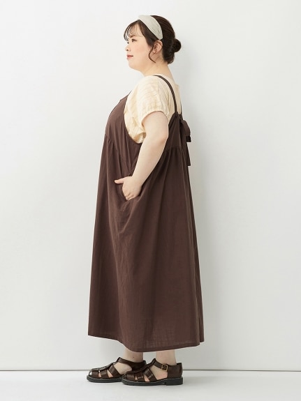 大きいサイズ 綿100％デザインジャンパースカート（ジャンパースカート）SMILELAND（スマイルランド (Lー10L)）  12