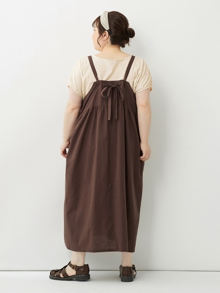 大きいサイズ 綿100％デザインジャンパースカート（ジャンパースカート）SMILELAND（スマイルランド (Lー10L)）  13