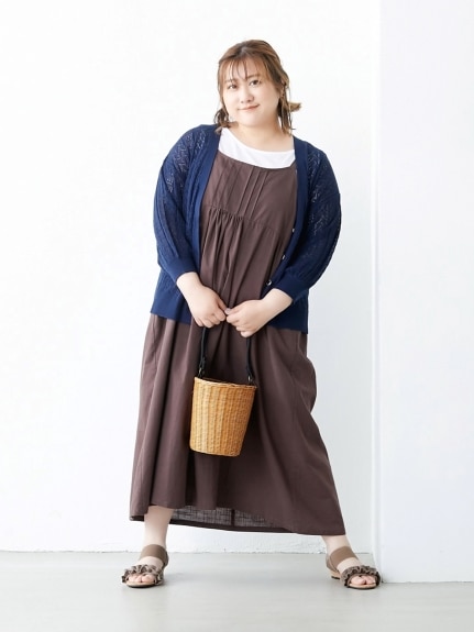 大きいサイズ 綿100％デザインジャンパースカート（ジャンパースカート）SMILELAND（スマイルランド (Lー10L)）  14