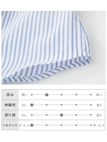 大きいサイズ　【スマイルランドオリジナル設計】スキッパーベーシックシャツ ■ブロードデイリーシャツシリーズ■（シャツ・ブラウス）SMILELAND（スマイルランド (Lー10L)）  43