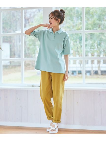 大きいサイズ　吸汗速乾・UVカットゆるシルエットポロシャツ（ポロシャツ）SMILELAND（スマイルランド (Lー10L)）  24