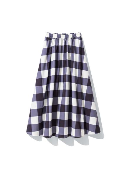 大きいサイズ 程よい張り感を楽しむシャカシャカチェックロングスカート（ゆったりヒップ）（ロング丈・マキシ丈スカート）SMILELAND（スマイルランド (Lー10L)）  18