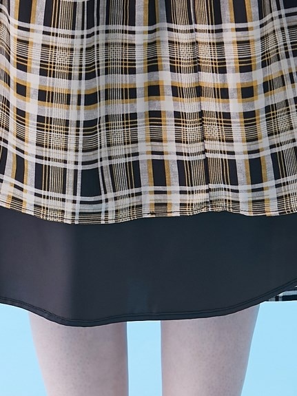 大きいサイズ チェックプリントティアードスカート（スタクロ）（ロング丈・マキシ丈スカート）STACLO（アリノマセレクト (Lー10L)）  29
