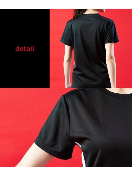 大きいサイズ　サイド切替ドライメッシュTシャツ（UVカット・吸汗速乾）／FILA（Tシャツ）FILA(Alinoma select)（アリノマセレクト (Lー10L)）  08