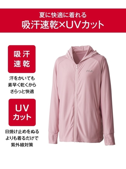 大きいサイズ　パーカー（吸汗速乾・UVカット）／FILA（パーカー）FILA(Alinoma select)（アリノマセレクト (Lー10L)）  04