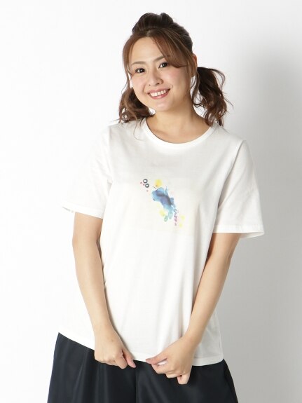 綿100％プリントTシャツ（文化学園大学コラボ）（Tシャツ）Alinoma select（アリノマセレクト (Lー10L)） 0 02