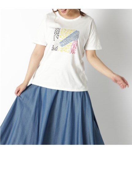 綿100％プリントTシャツ（アフロ社コラボ）（Tシャツ）Alinoma select（アリノマセレクト (Lー10L)） 0 01