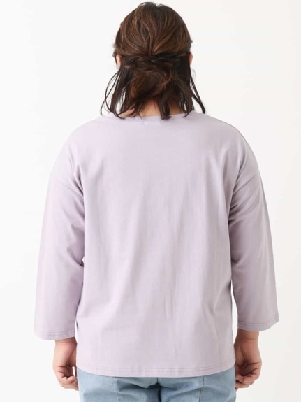 【大きいサイズ】ロゴ刺繍カットソー（Tシャツ）エウルキューブ(eur3)（エウルキューブ (Lー6L)）  20