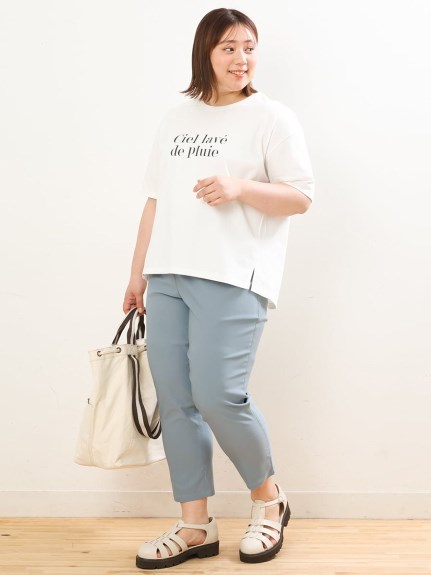 【大きいサイズ/a.v.v×eur3】吸水速乾/ロゴTシャツ（Tシャツ）エウルキューブ(eur3)（エウルキューブ (Lー6L)）  27