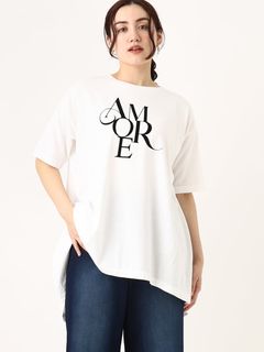 24年春新作【大きいサイズ】フロッキーロゴプリントTシャツ