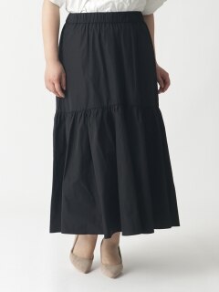 メモリーギャザースカート/大きいサイズ ラクープ アルディラ