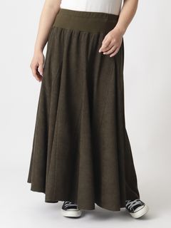 コーデュロイロングスカート/大きいサイズ ラクープ アルディラ
